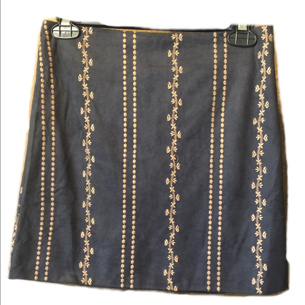 Black and gold skirt